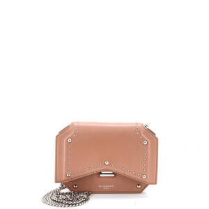 Givenchy Bow Cut Chain Wallet Studded Leather